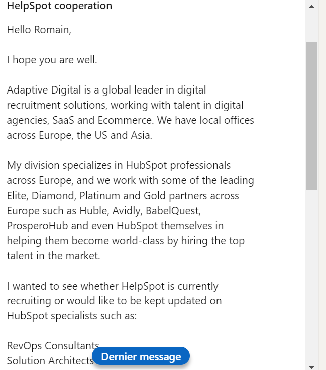 helpspot-prospection-linkedin-exemple-mauvais-msg